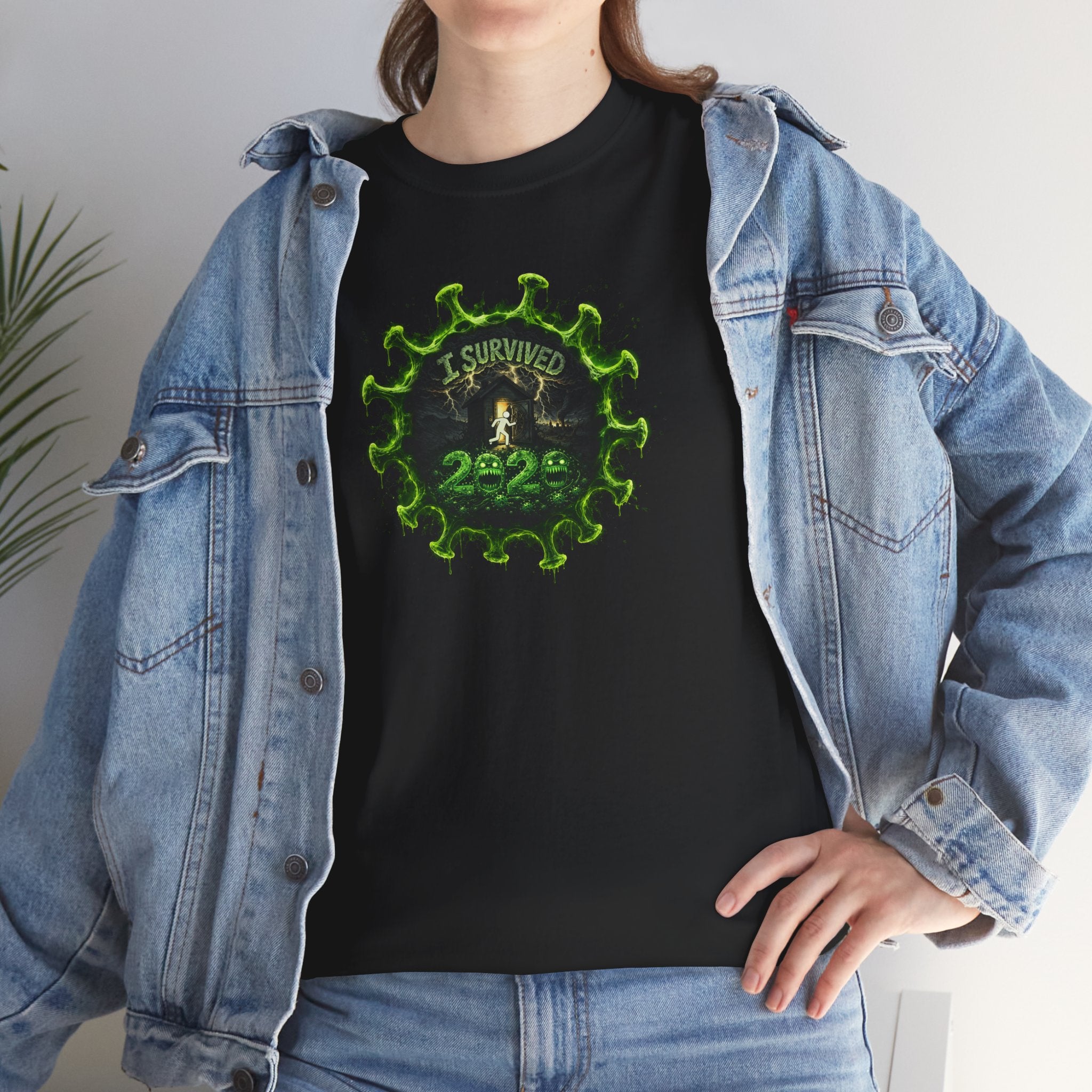 I Survived 2020 — PANDEMIC S1:E1: Director's Cut "COVID-19: The Coronavirus" Unisex Heavy Cotton Tee