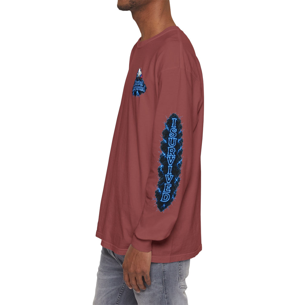 I Survived 2020 — "Please Stand By" Test Pattern Tee Lockdown Special Edition Summer Exclusive Unisex Garment-Dyed Long Sleeve T-Shirt