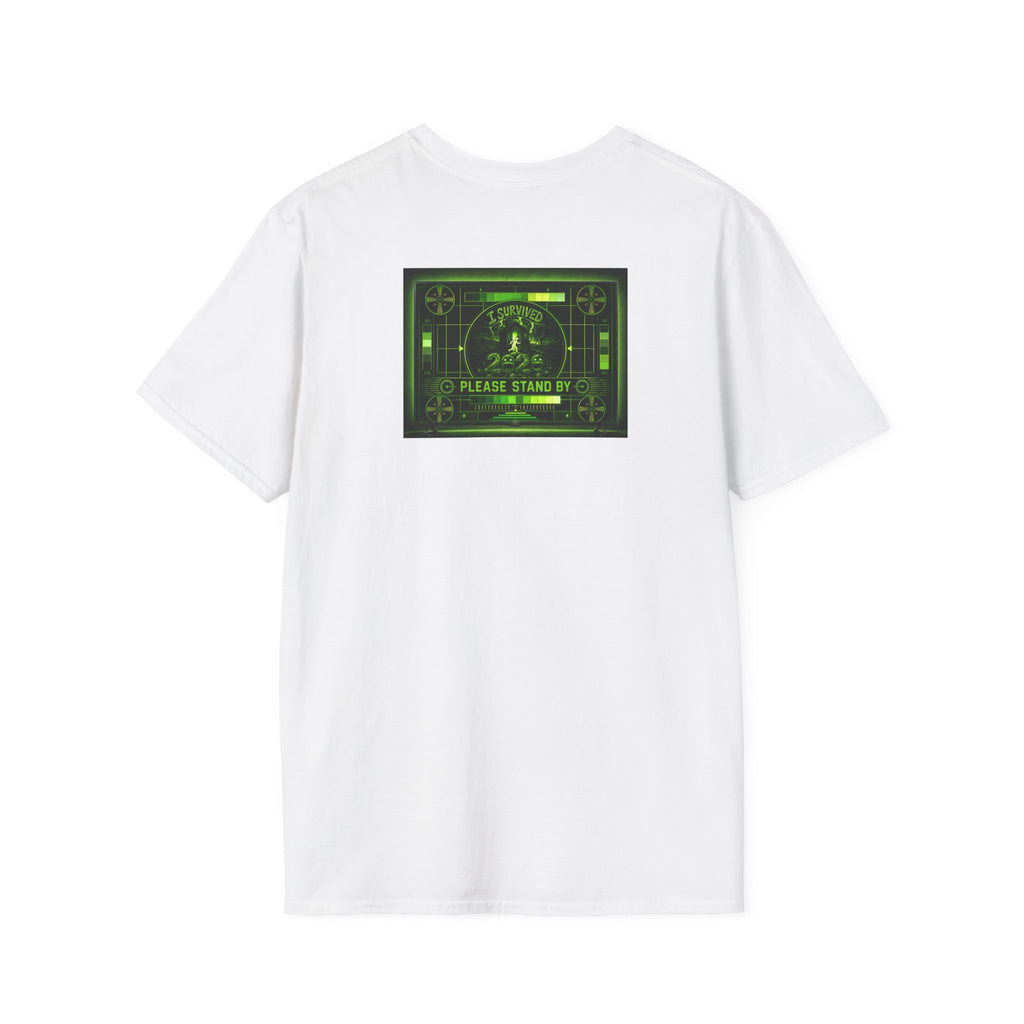 I Survived 2020 — "Please Stand By" Test Pattern Toxic Signal Tee Summer Premiere Unisex Softstyle T-Shirt