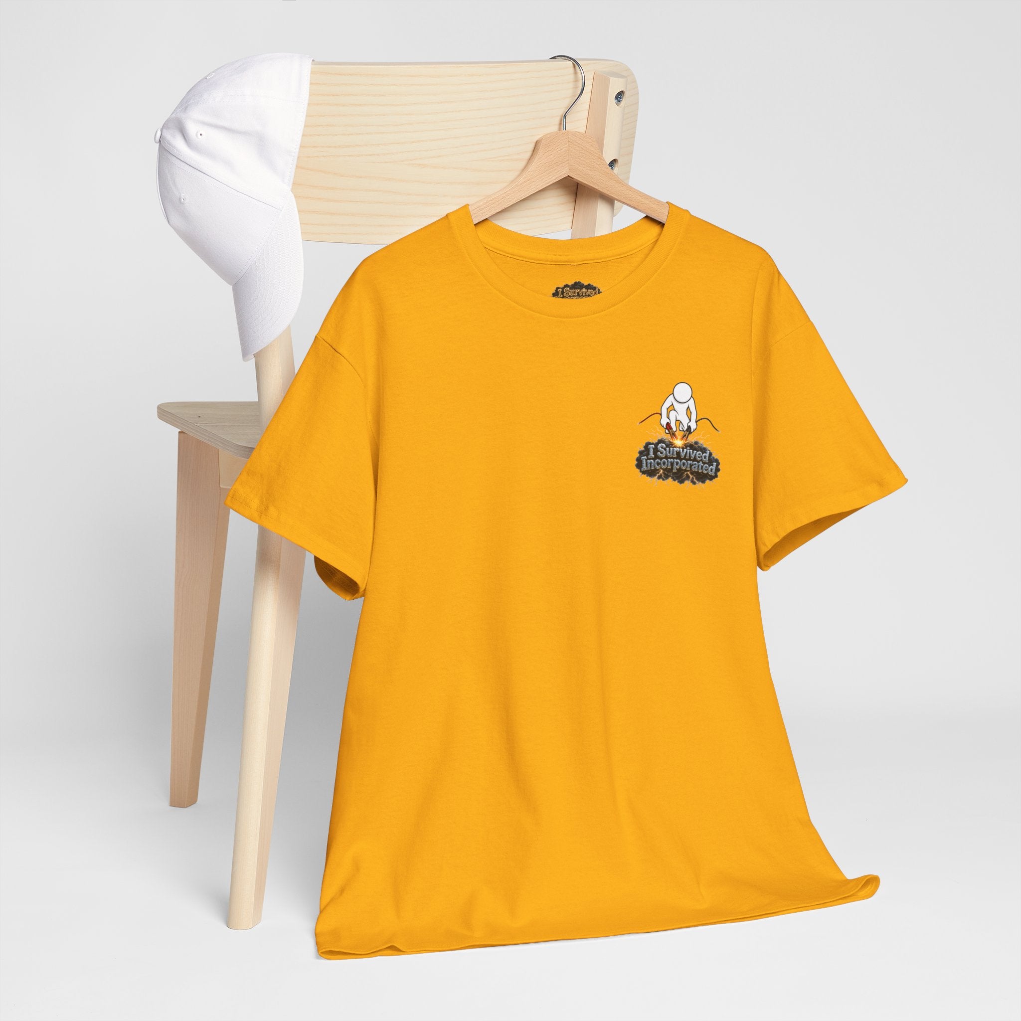 I Survived 2020 — "Please Stand By" Test Pattern Tee Summer Premier Unisex Heavy Cotton Tee
