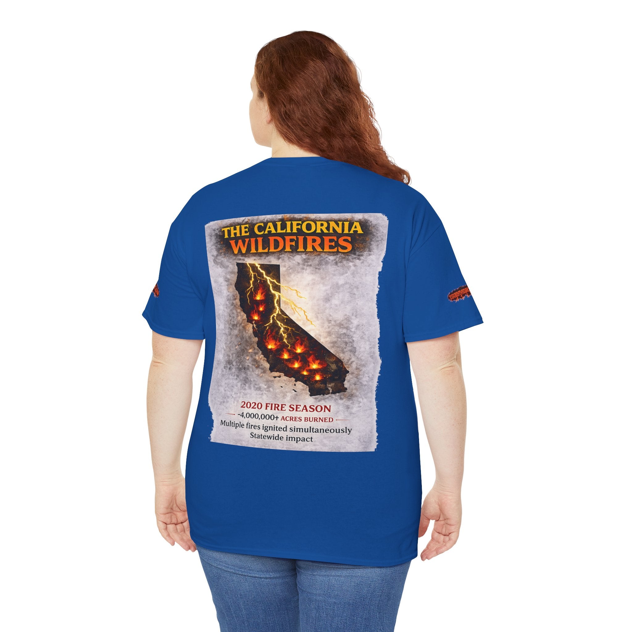 I Survived 2020 —  WILDFIRES S2:E3: Director's Cut Special Edition "The California Wildfires" Memorial Unisex Heavy Cotton Tee