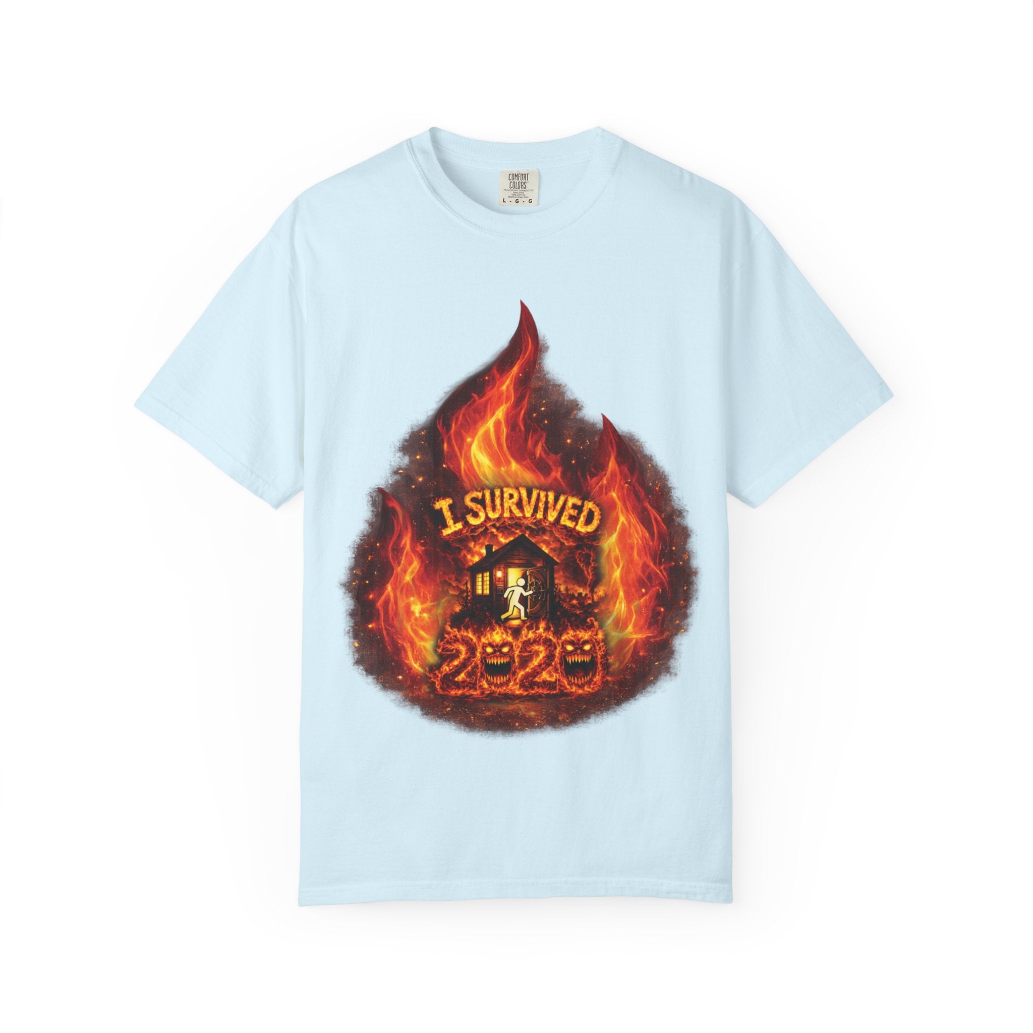 I Survived 2020 — Director's Cut S2:E3 "The California Wildfires" | Wildfire Edition Memorial Unisex Garment-Dyed T-shirt