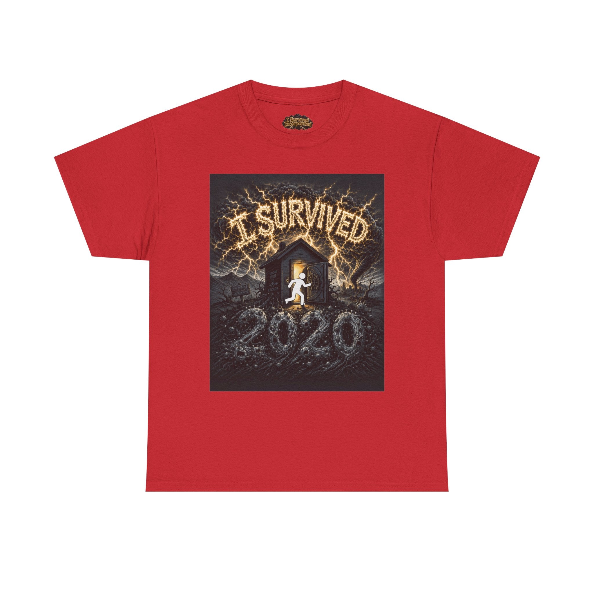 I Survived 2020 — Original Design Teaser Tee | Season 1 Premiere Drop Unisex Heavy Cotton Tee