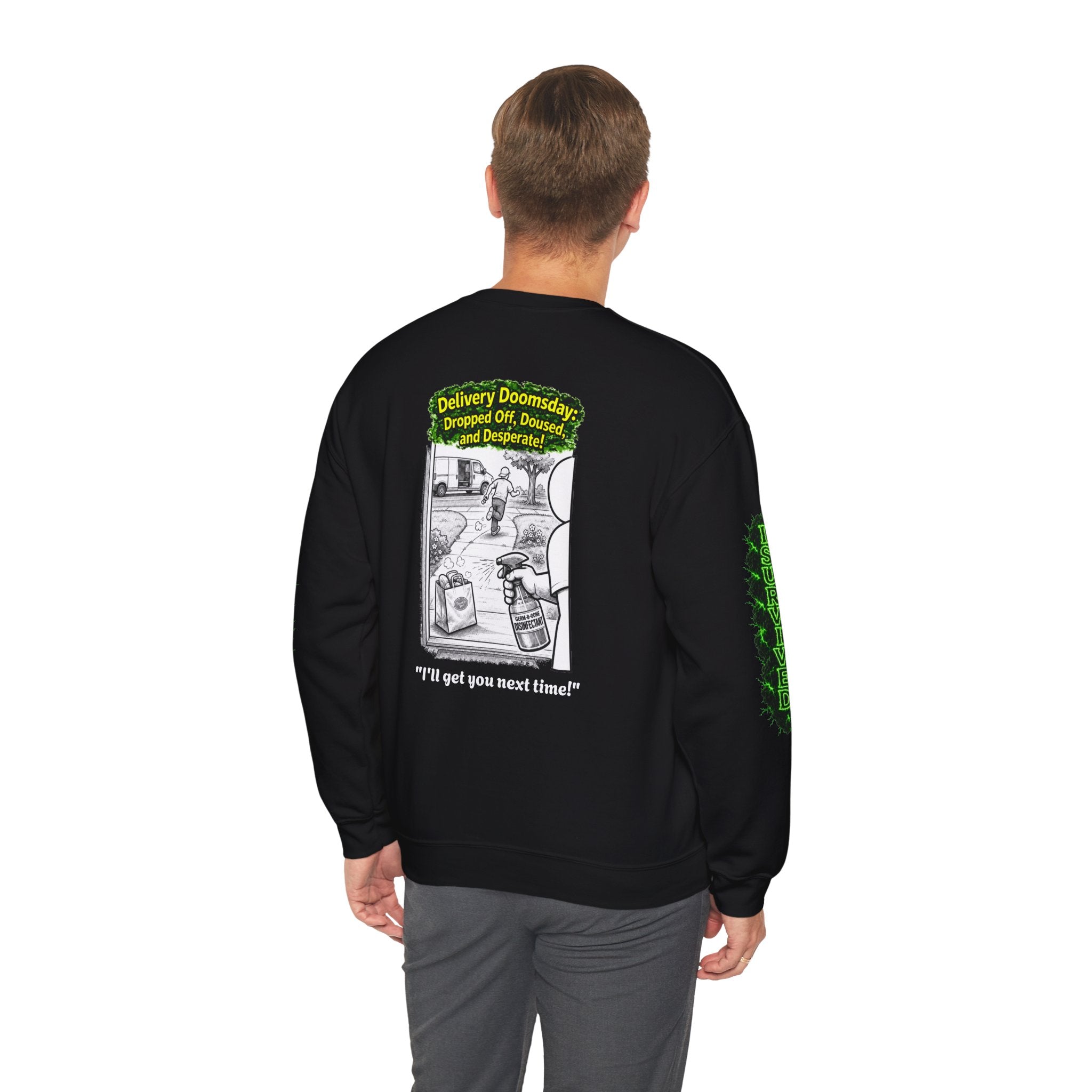 I Survived 2020 — PANDEMIC S1:E5: Director's Cut "Delivery Doomsday" Unisex Heavy Blend™ Crewneck Sweatshirt