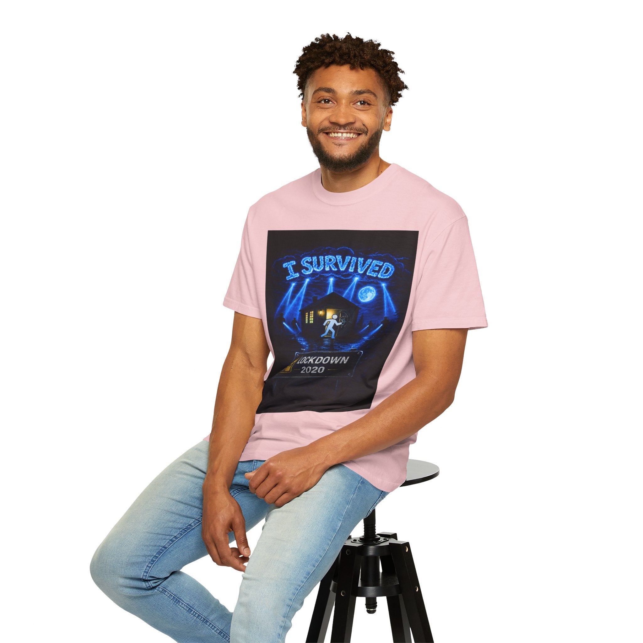 I Survived 2020 — LOCKDOWN S3:E1: "Quarantine" Unisex Garment-Dyed T-shirt