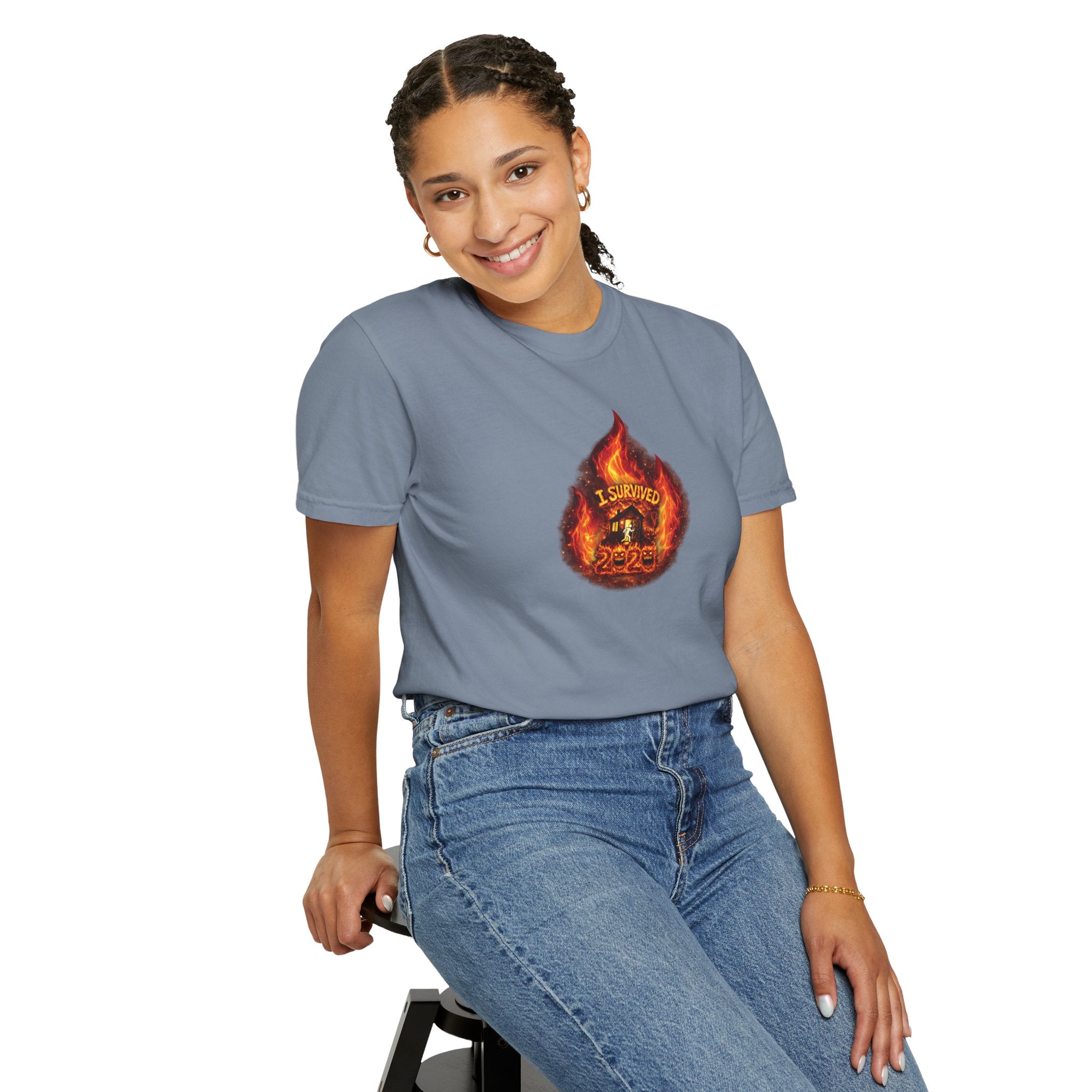 I Survived 2020 — WILDFIRES S2:E3: Director's Cut "The California Wildfires" Memorial Unisex Garment-Dyed T-shirt