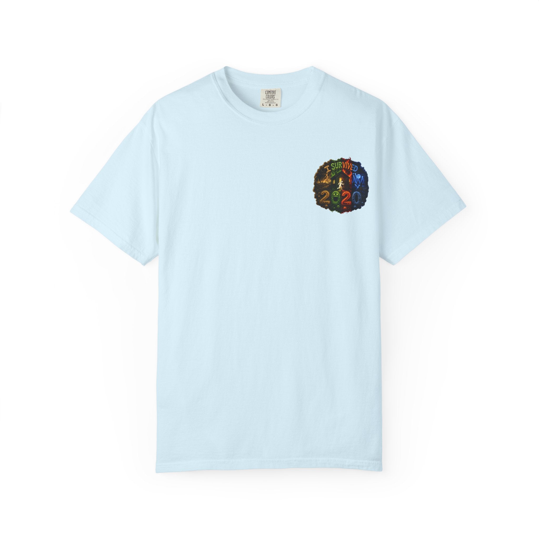 I Survived 2020 — "No Signal" Test Pattern Tee Alien Broadcast Finale Summer Premiere Unisex Garment-Dyed T-shirt