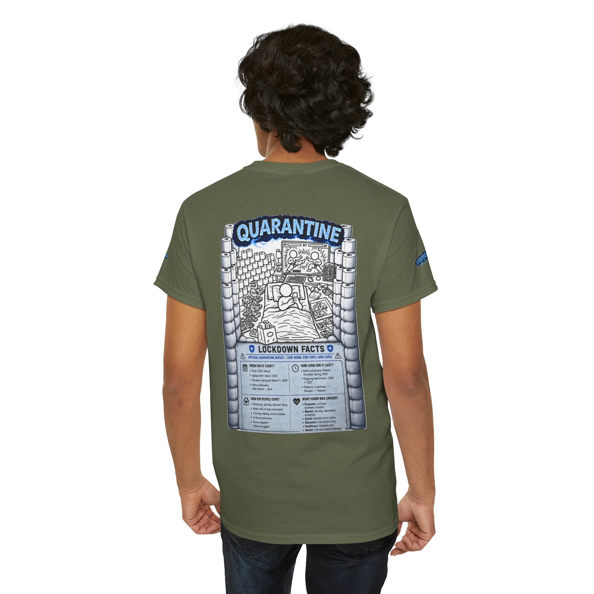 I Survived 2020 — LOCKDOWN S3:E1: Director's Cut Special Edition "Quarantine" Unisex Heavy Cotton Tee