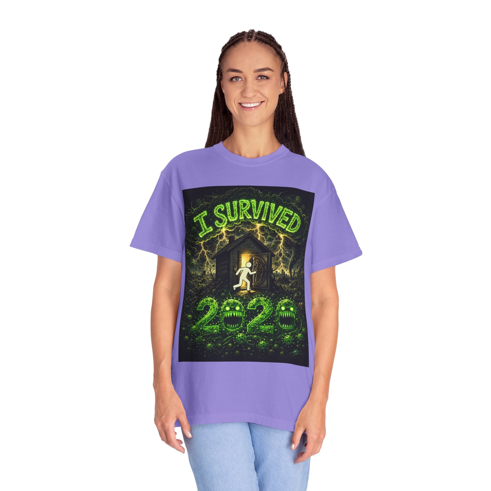 I Survived 2020 — S1:E3 "The Jab!" | Pandemic Edition Unisex Garment-Dyed T-shirt