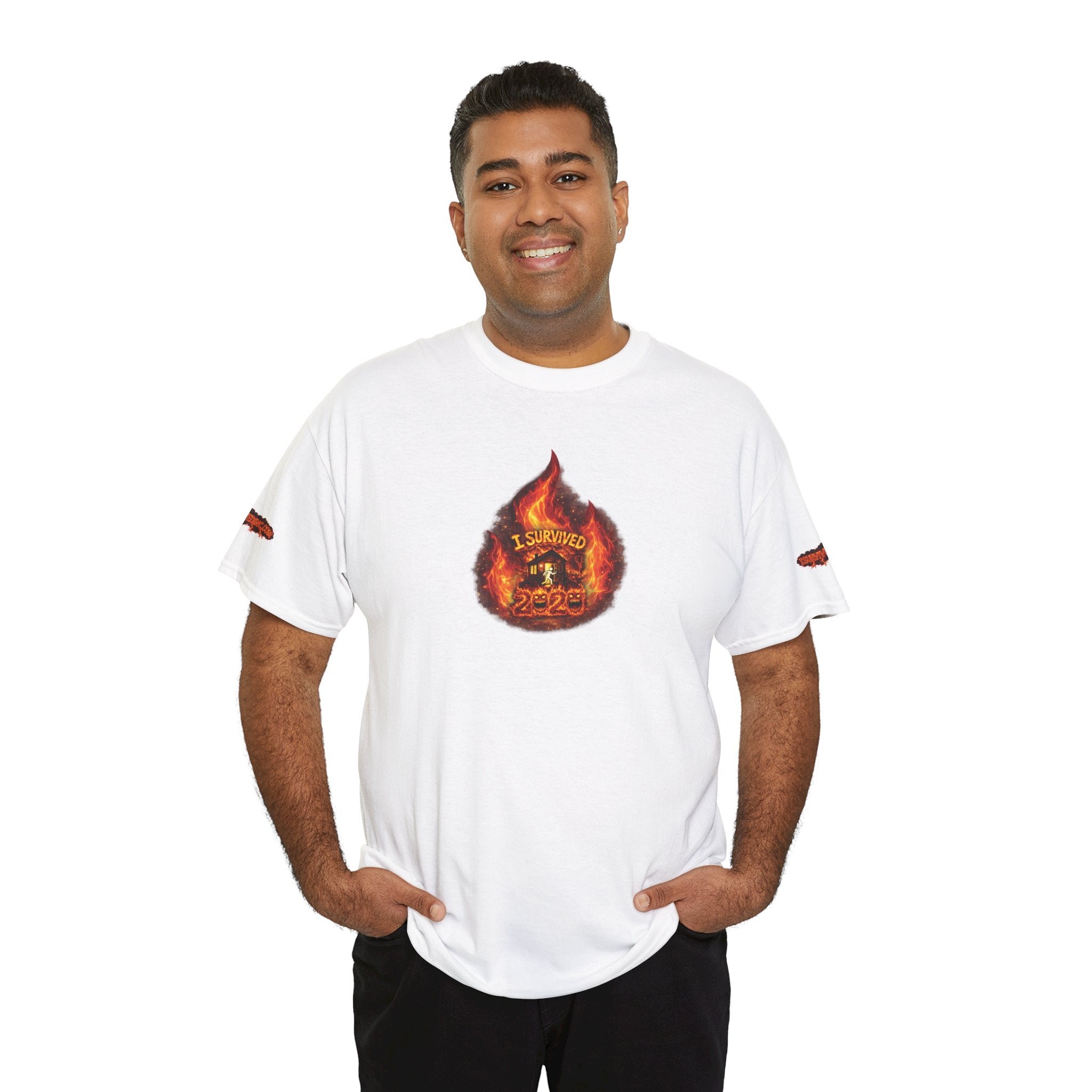 I Survived 2020 — WILDFIRES S2:E1: Director's Cut Special Edition "Berry Creek" Memorial Unisex Heavy Cotton Tee