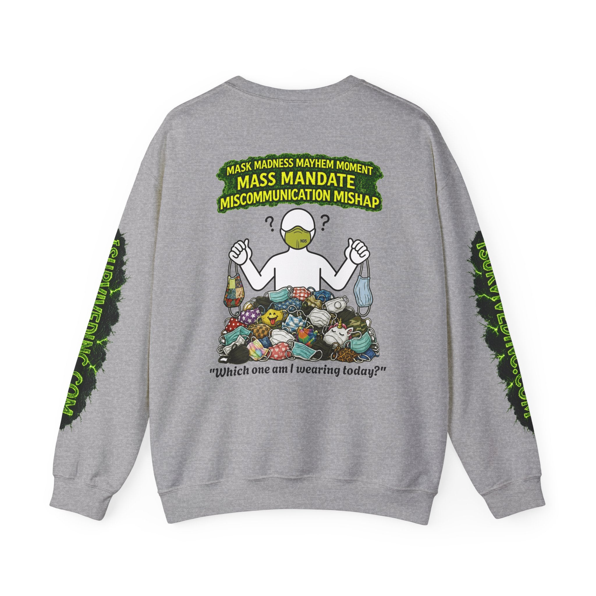 I Survived 2020 — PANDEMIC S1:E4: "Mask Madness" Unisex Heavy Blend™ Crewneck Sweatshirt
