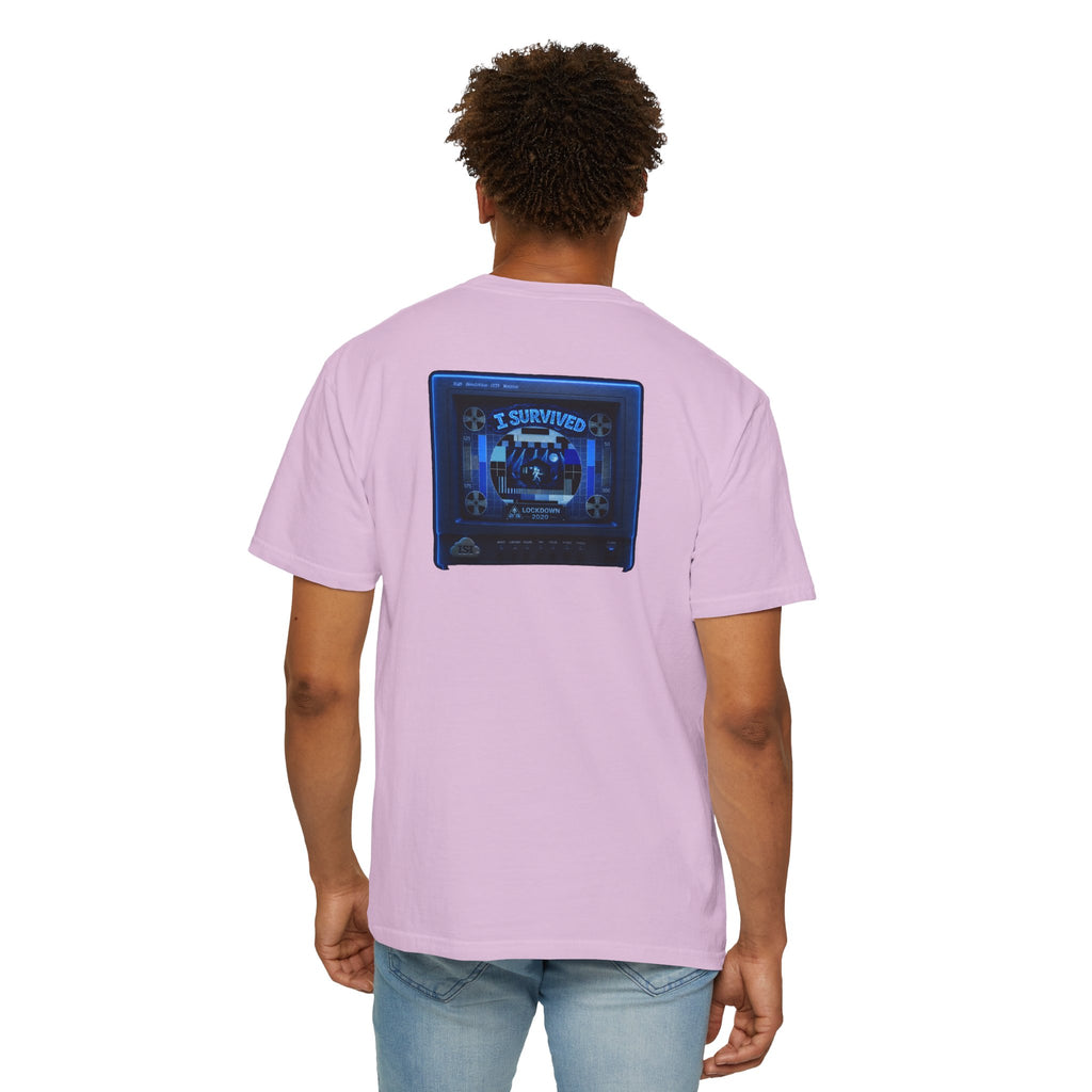I Survived 2020 — "Please Stand By" Test Pattern Tee Lockdown Special Edition Summer Exclusive Unisex Garment-Dyed T-shirt