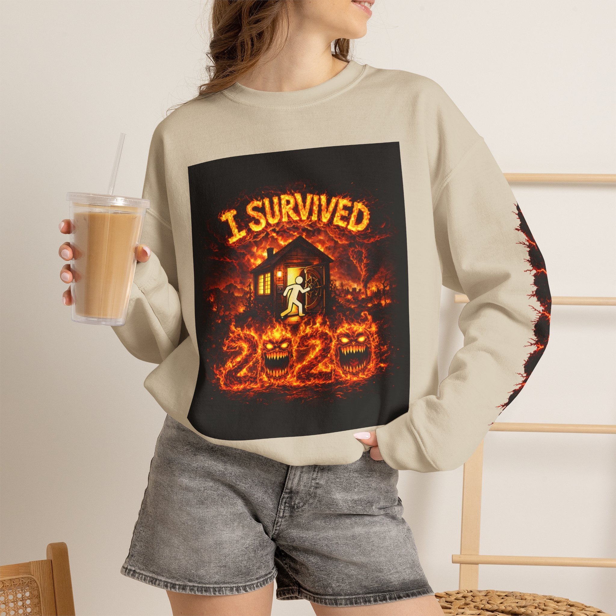I Survived 2020 — WILDFIRES S2:E1: "Berry Creek" Memorial Unisex Heavy Blend™ Crewneck Sweatshirt