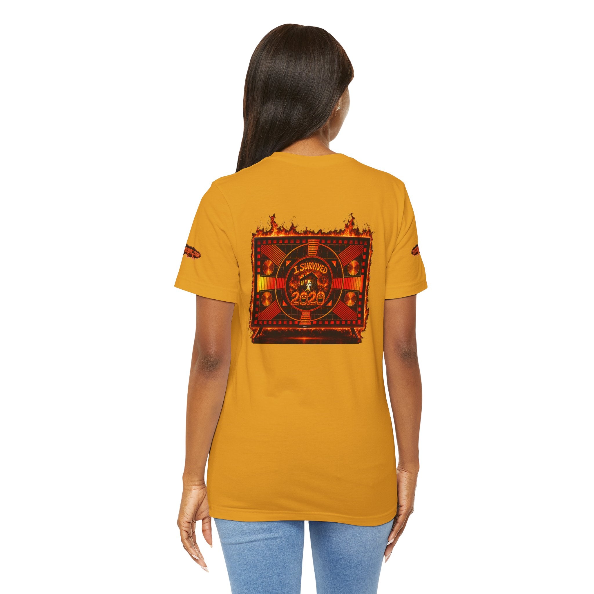 I Survived 2020 — "Please Stand By" Test Pattern Tee Wildfire Signal Special Edition Summer Premiere Unisex Jersey Short Sleeve Tee
