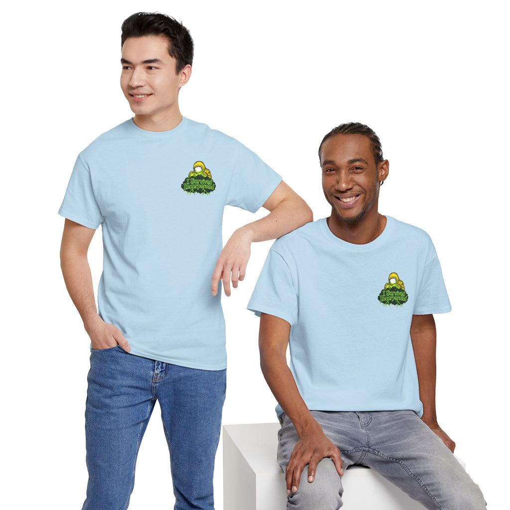 I Survived 2020 — "Please Stand By" Test Pattern Toxic Signal Tee Summer Premiere Unisex Heavy Cotton Tee