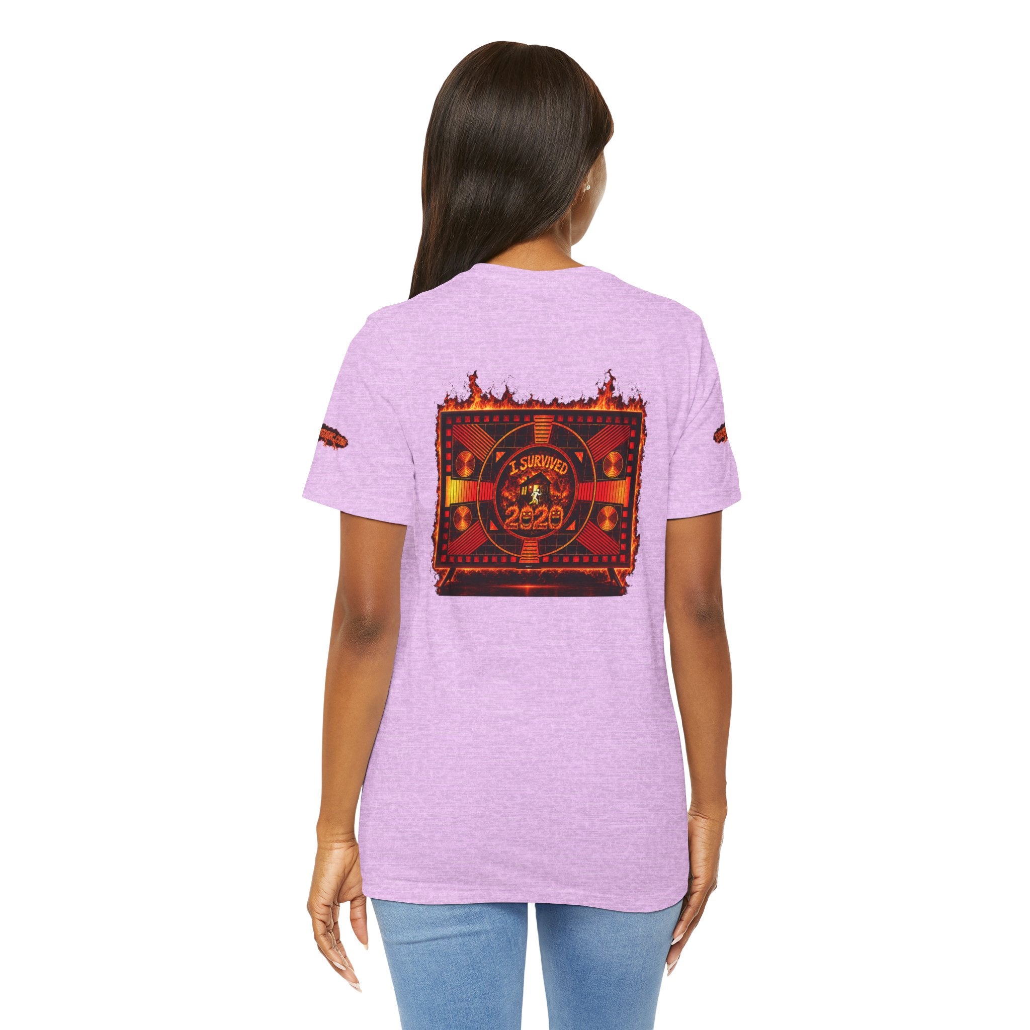 I Survived 2020 — "Please Stand By" Test Pattern Tee Wildfire Signal Special Edition Summer Premiere Unisex Jersey Short Sleeve Tee