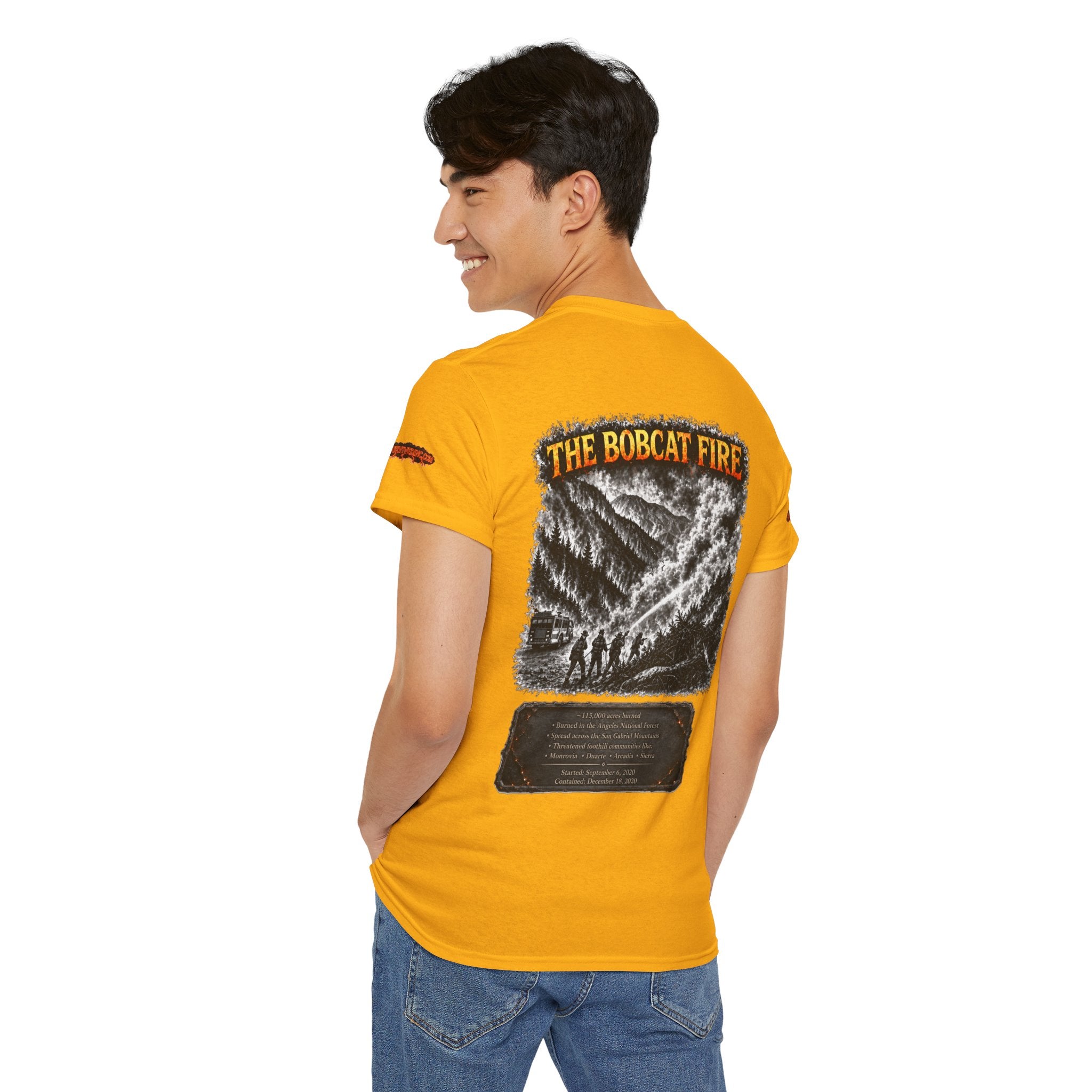 I Survived 2020 — Director's Cut S2:E2 "The Bobcat Fire" | Wildfire Edition Memorial Unisex Heavy Cotton Tee (SPECIAL EDITION)