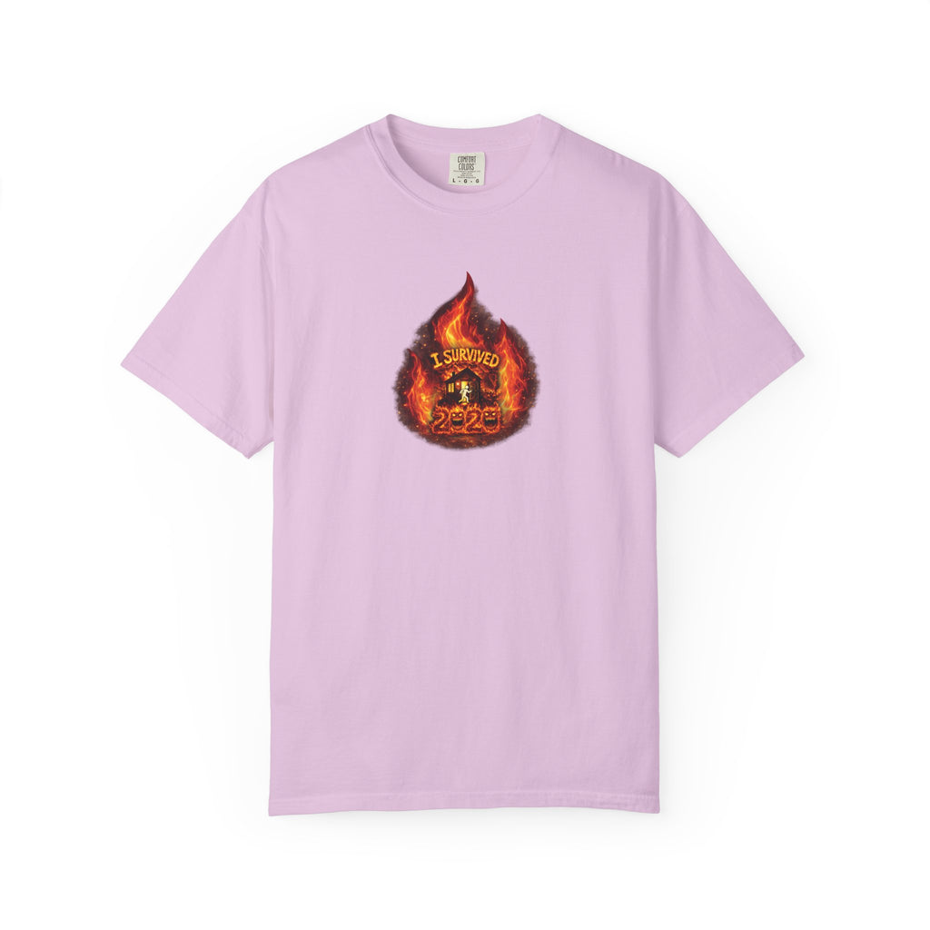 I Survived 2020 — WILDFIRES S2:E2: Director's Cut "The Bobcat Fire" Memorial Unisex Garment-Dyed T-shirt
