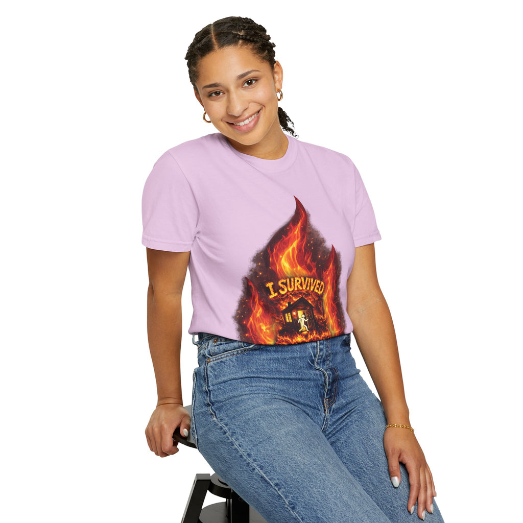 I Survived 2020 — Director's Cut S2:E3 "The California Wildfires" | Wildfire Edition Memorial Unisex Garment-Dyed T-shirt