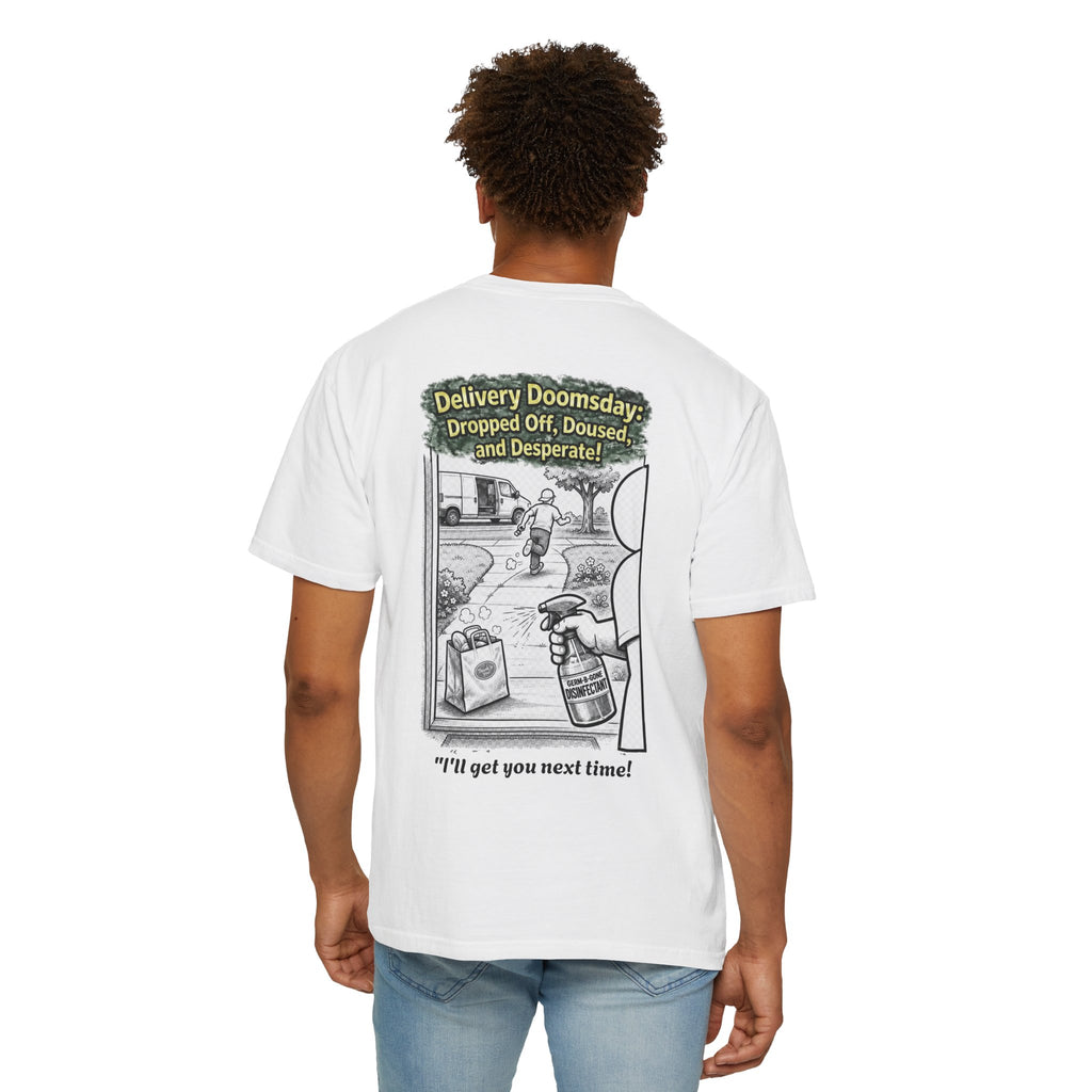 I Survived 2020 — Director's Cut S1:E5 "Delivery Doomsday" | Pandemic Edition Unisex Garment-Dyed T-shirt