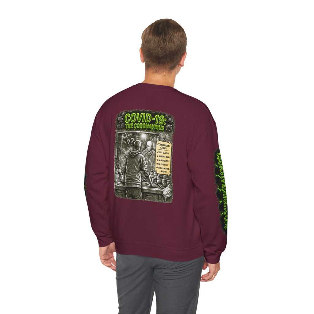 I Survived 2020 — PANDEMIC S1:E1: "COVID-19: The Coronavirus" Unisex Heavy Blend™ Crewneck Sweatshirt