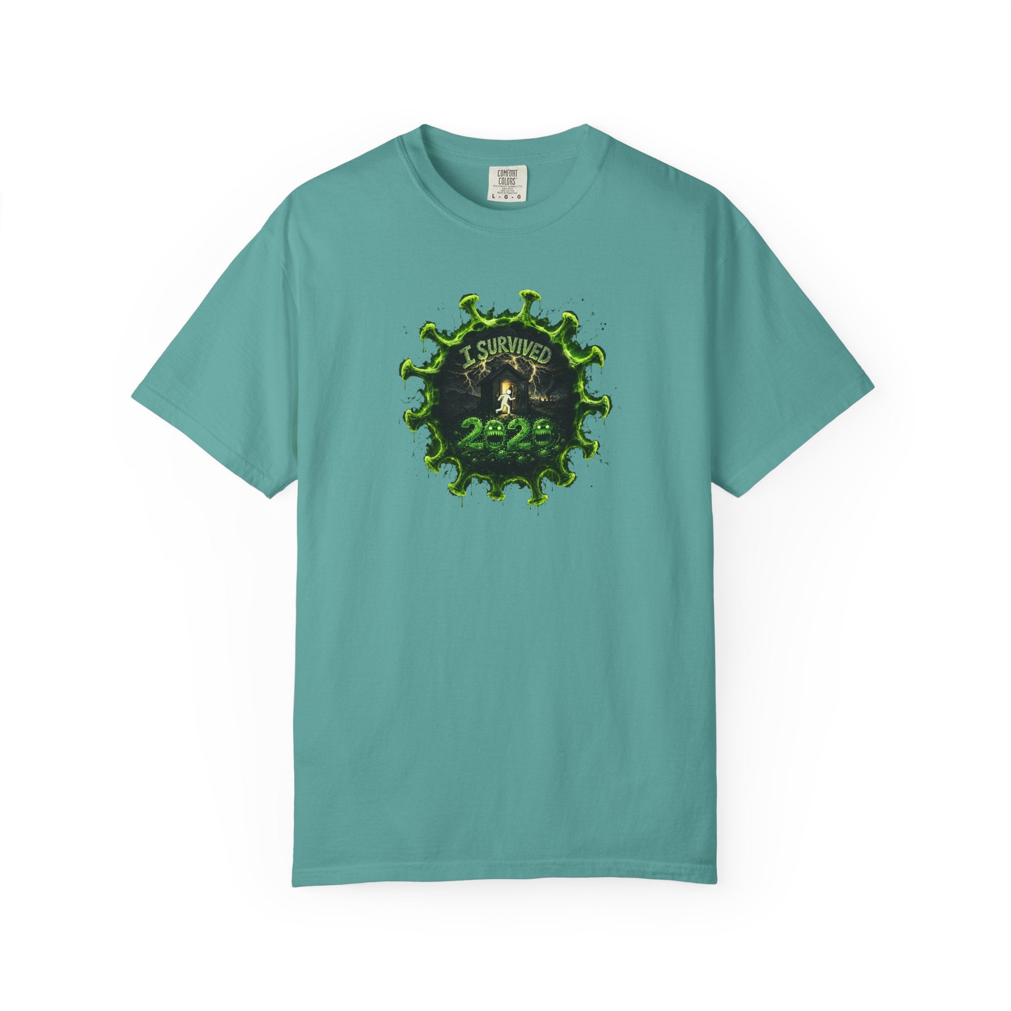 I Survived 2020 —  PANDEMIC S1:E1: Director's Cut "COVID-19: The Coronavirus" Unisex Garment-Dyed T-shirt