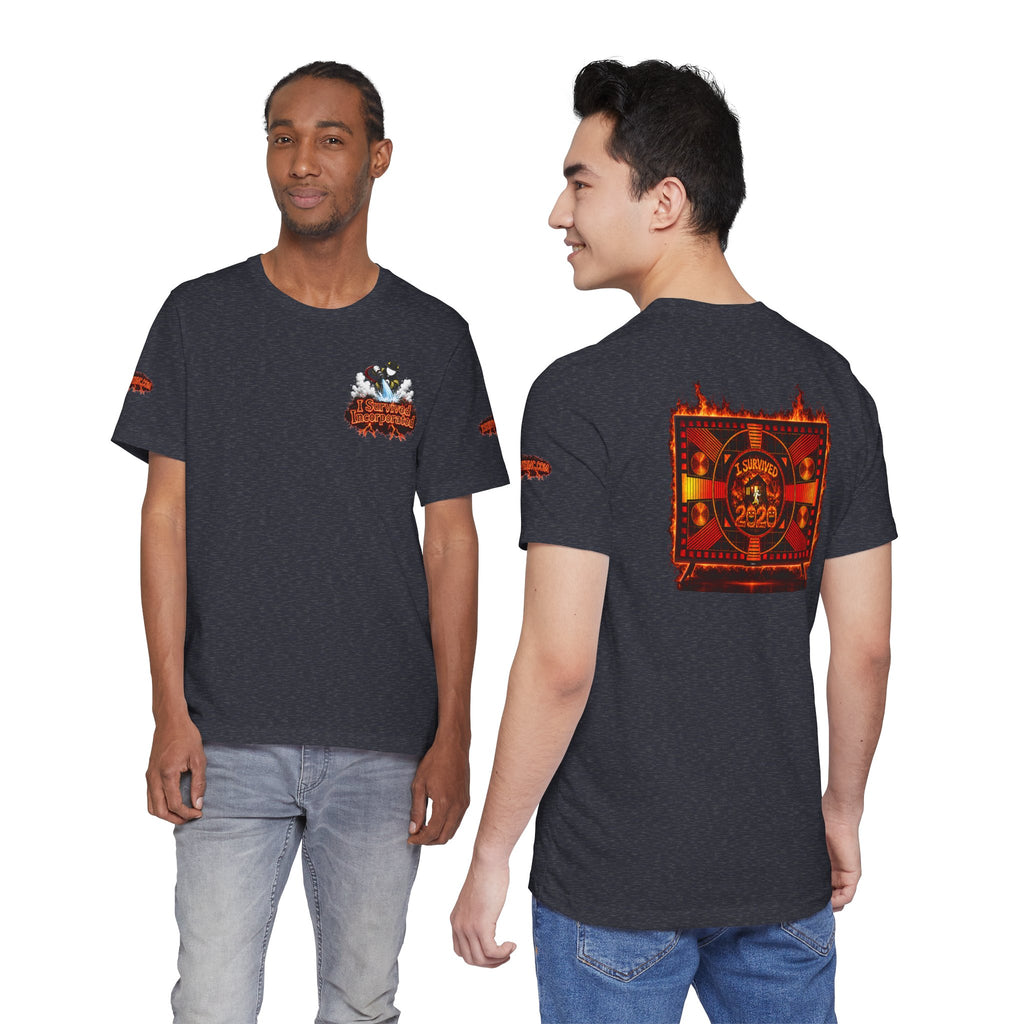 I Survived 2020 — "Please Stand By" Test Pattern Tee Wildfire Signal Special Edition Summer Premiere Unisex Jersey Short Sleeve Tee