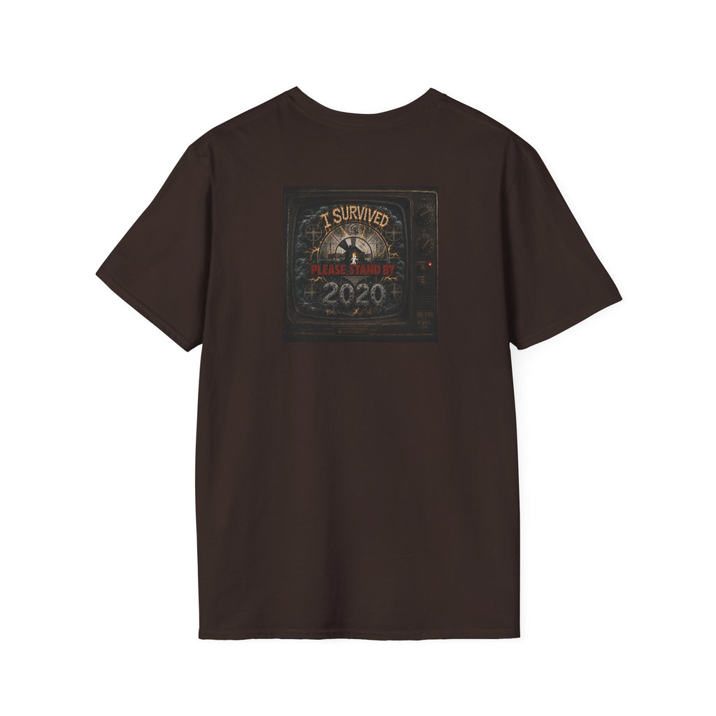 I Survived 2020 — "Please Stand By" Test Pattern Tee Summer Premier Unisex Softstyle T-Shirt