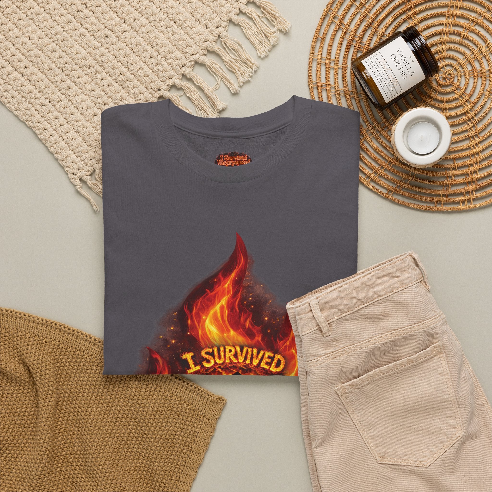 I Survived 2020 — Director's Cut S2:E3 "The California Wildfires" | Wildfire Edition Memorial Unisex Heavy Cotton Tee (SPECIAL EDITION)