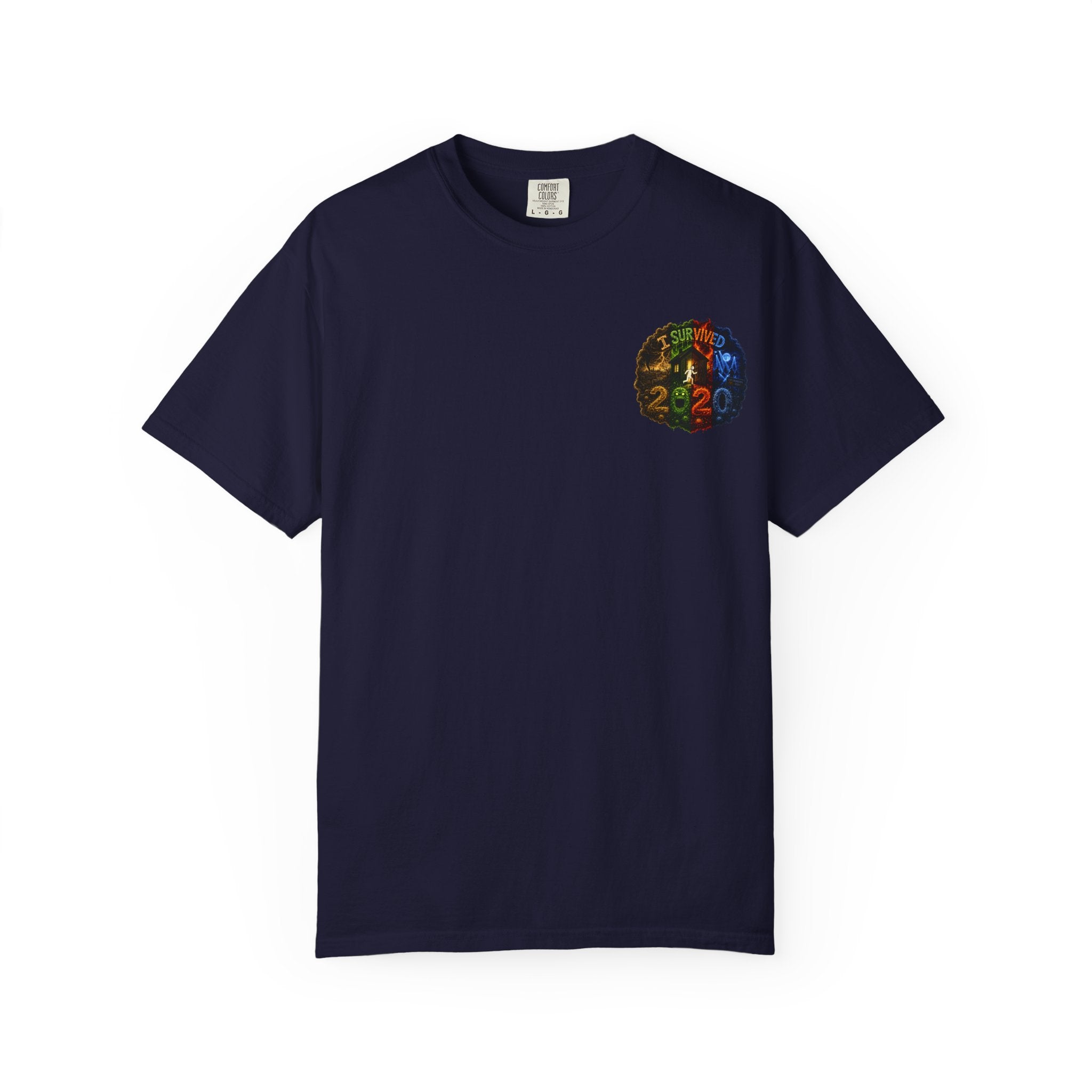 I Survived 2020 — "No Signal" Test Pattern Tee Alien Broadcast Finale Summer Premiere Unisex Garment-Dyed T-shirt