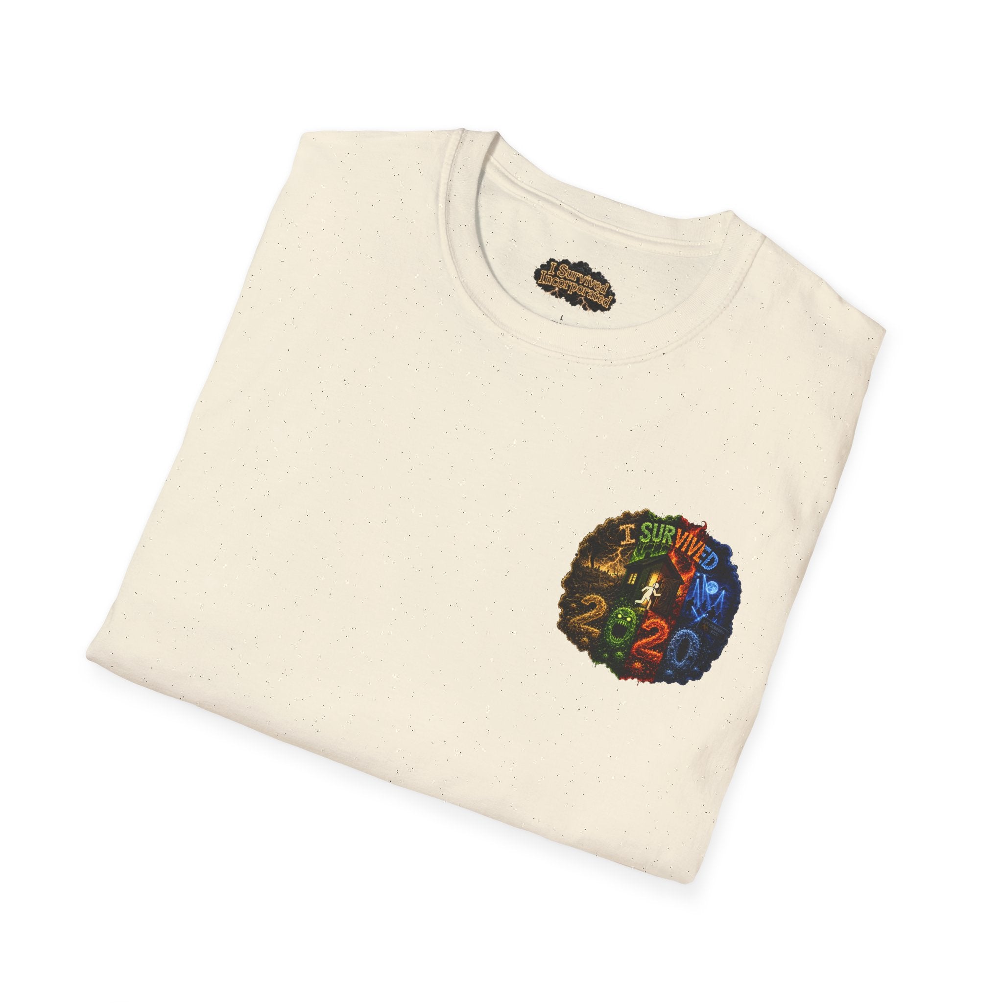 I Survived 2020 — "No Signal" Test Pattern Tee Alien Broadcast Finale Summer Premiere Unisex Softstyle T-Shirt