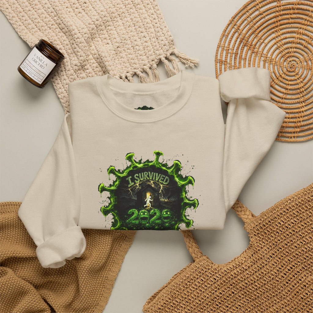 I Survived 2020 — PANDEMIC S1:E1: Director's Cut "COVID-19: The Coronavirus" Unisex Heavy Blend™ Crewneck Sweatshirt