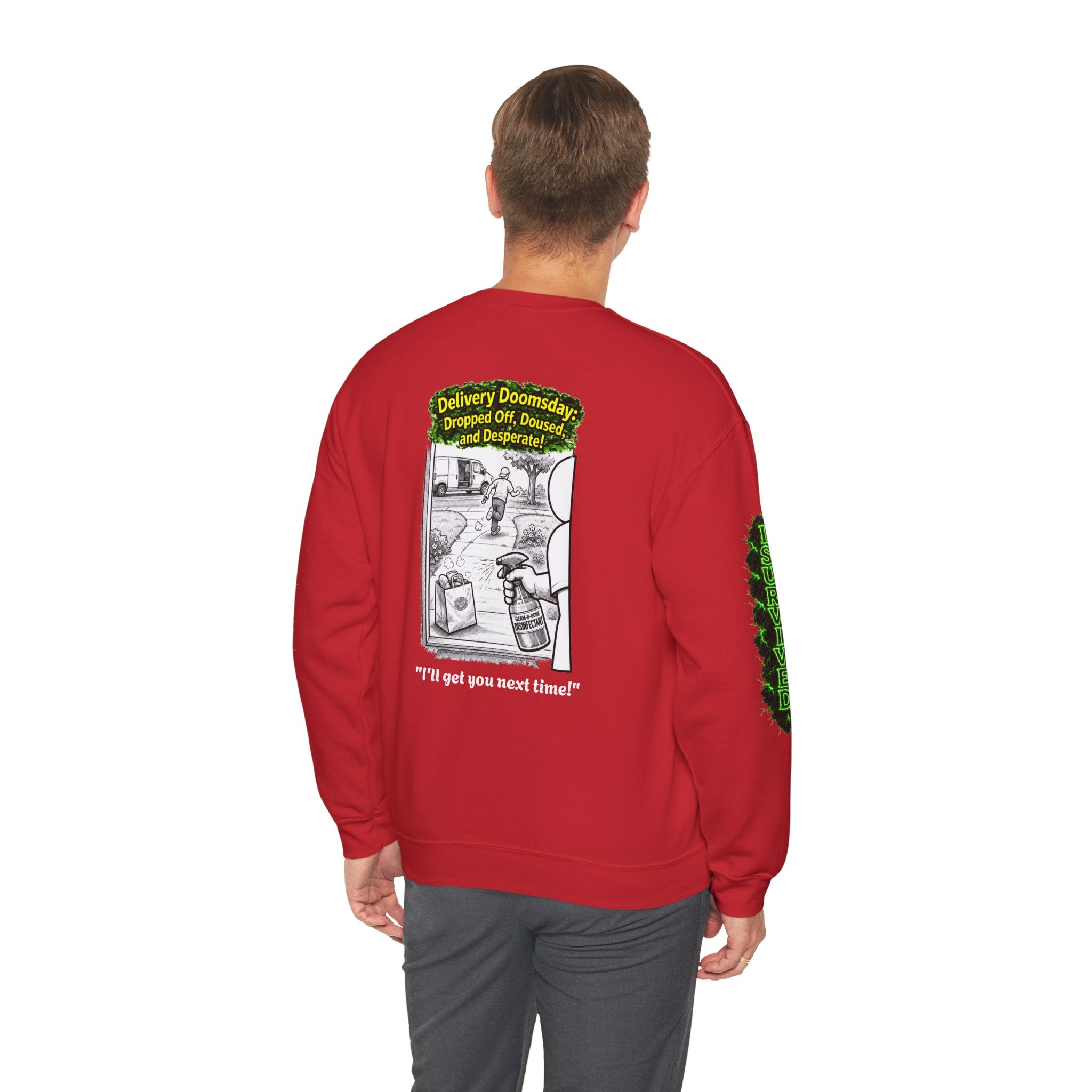 I Survived 2020 — PANDEMIC S1:E5: Director's Cut "Delivery Doomsday" Unisex Heavy Blend™ Crewneck Sweatshirt