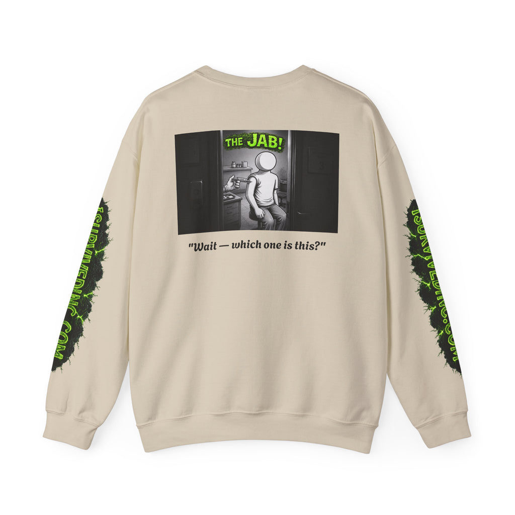 I Survived 2020 — S1:E3 "The Jab!" | Pandemic Edition Unisex Heavy Blend™ Crewneck Sweatshirt