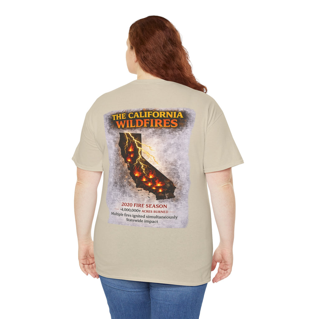 I Survived 2020 — S2:E3 "The California Wildfires" | Wildfire Edition Memorial Unisex Heavy Cotton Tee