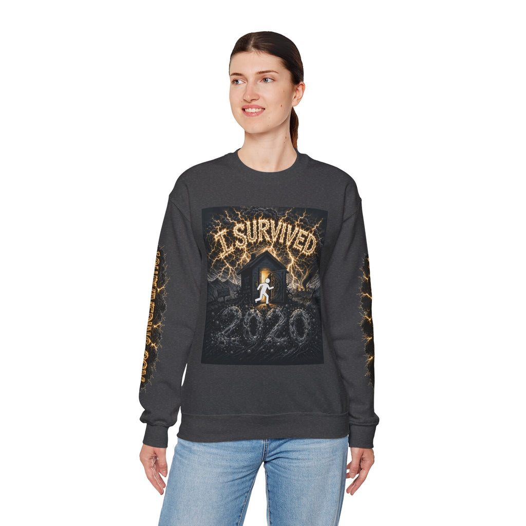 I Survived 2020 — Original PILOT Design: Special Edition Unisex Heavy Blend™ Crewneck Sweatshirt