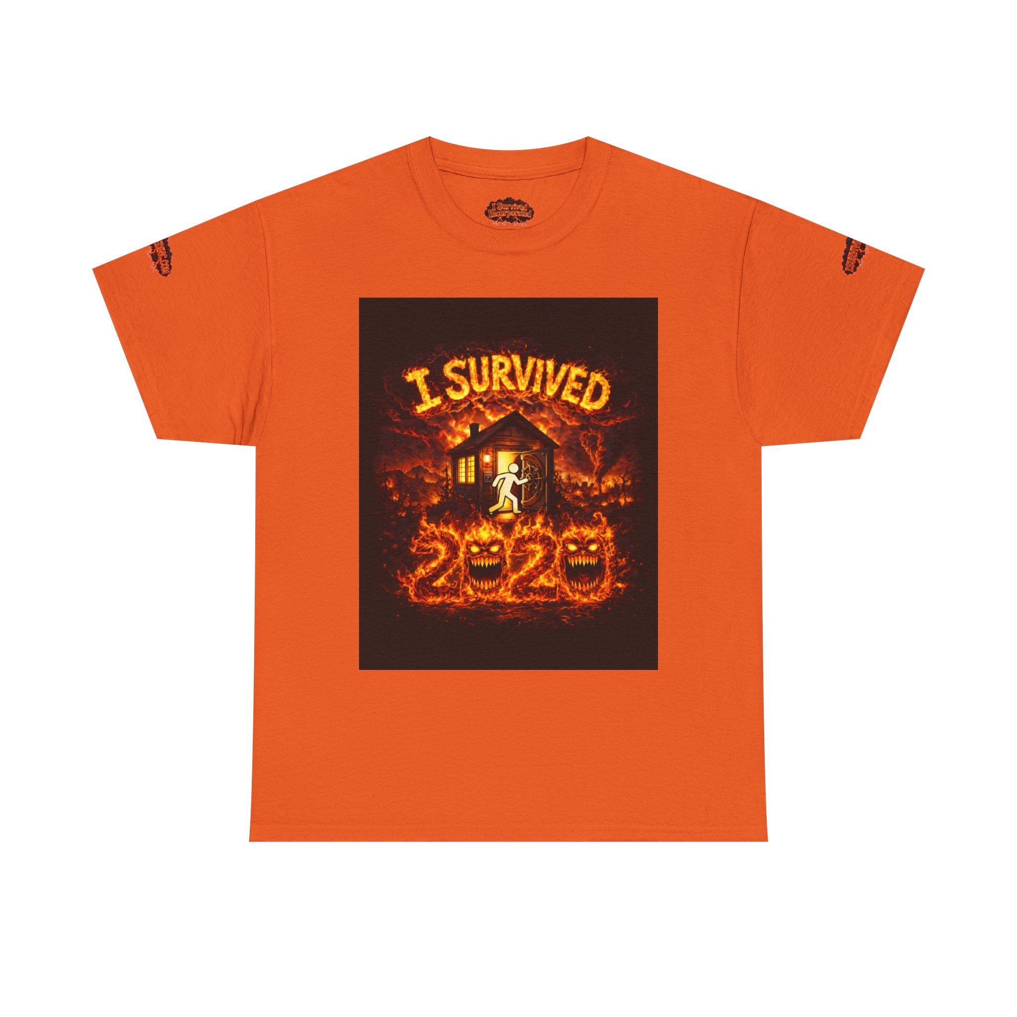 J'ai survécu à 2020 — S2:E4 « Saison des incendies de forêt dans l'Ouest américain » | Finale de mi-saison Partie 1 | T-shirt unisexe épais en coton commémoratif Édition Incendies de Forêt (ÉDITION SPÉCIALE)