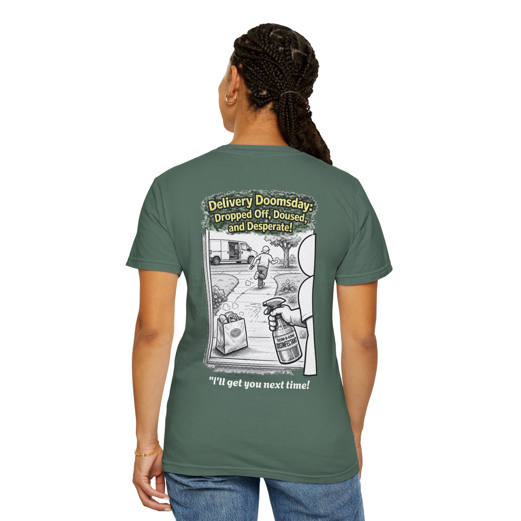 I Survived 2020 — Director's Cut S1:E5 "Delivery Doomsday" | Pandemic Edition Unisex Garment-Dyed T-shirt
