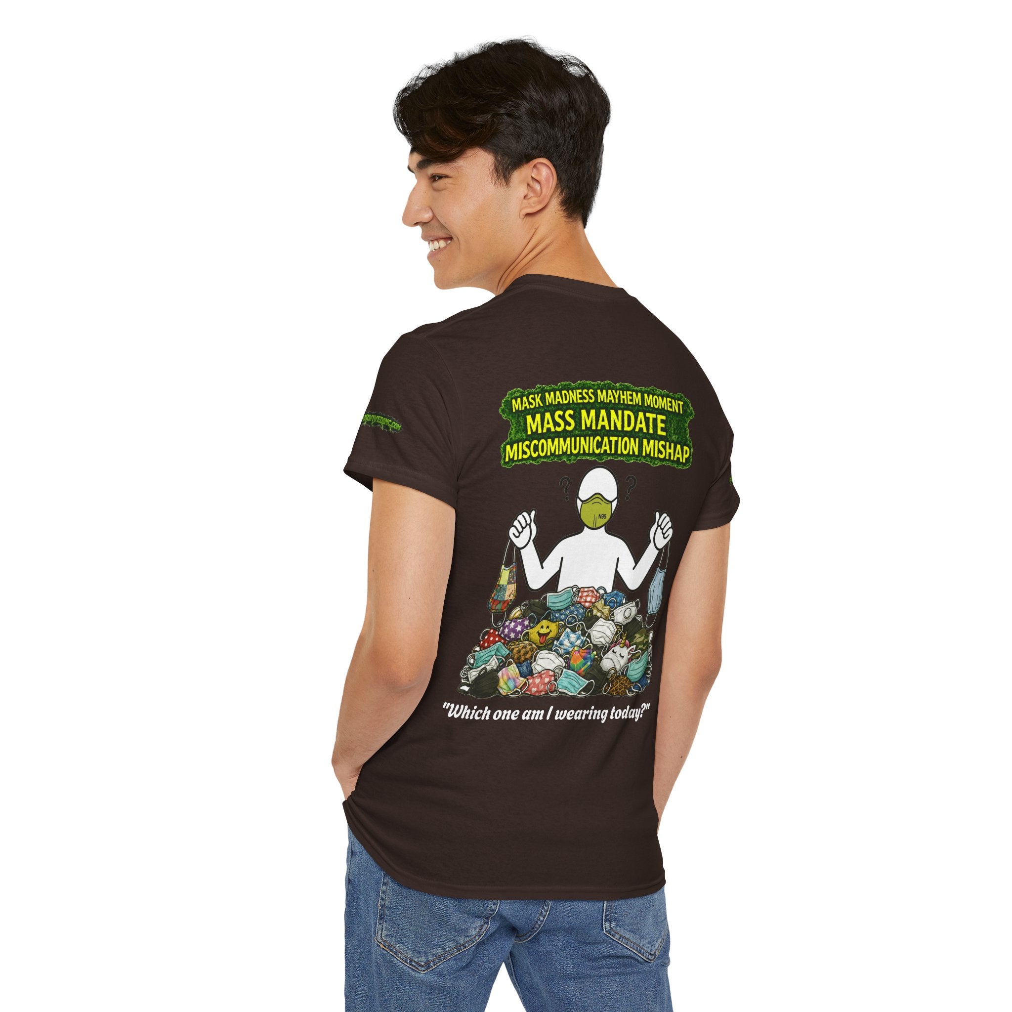 I Survived 2020 — PANDEMIC S1:E4: Director's Cut Special Edition "Mask Madness" Unisex Heavy Cotton Tee