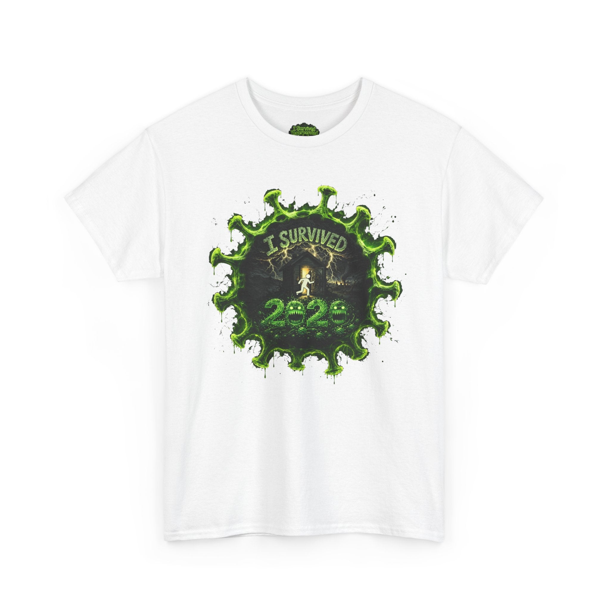 I Survived 2020 — Director's Cut S1:E1 "COVID-19: The Coronavirus" | Pandemic Edition Unisex Heavy Cotton Tee