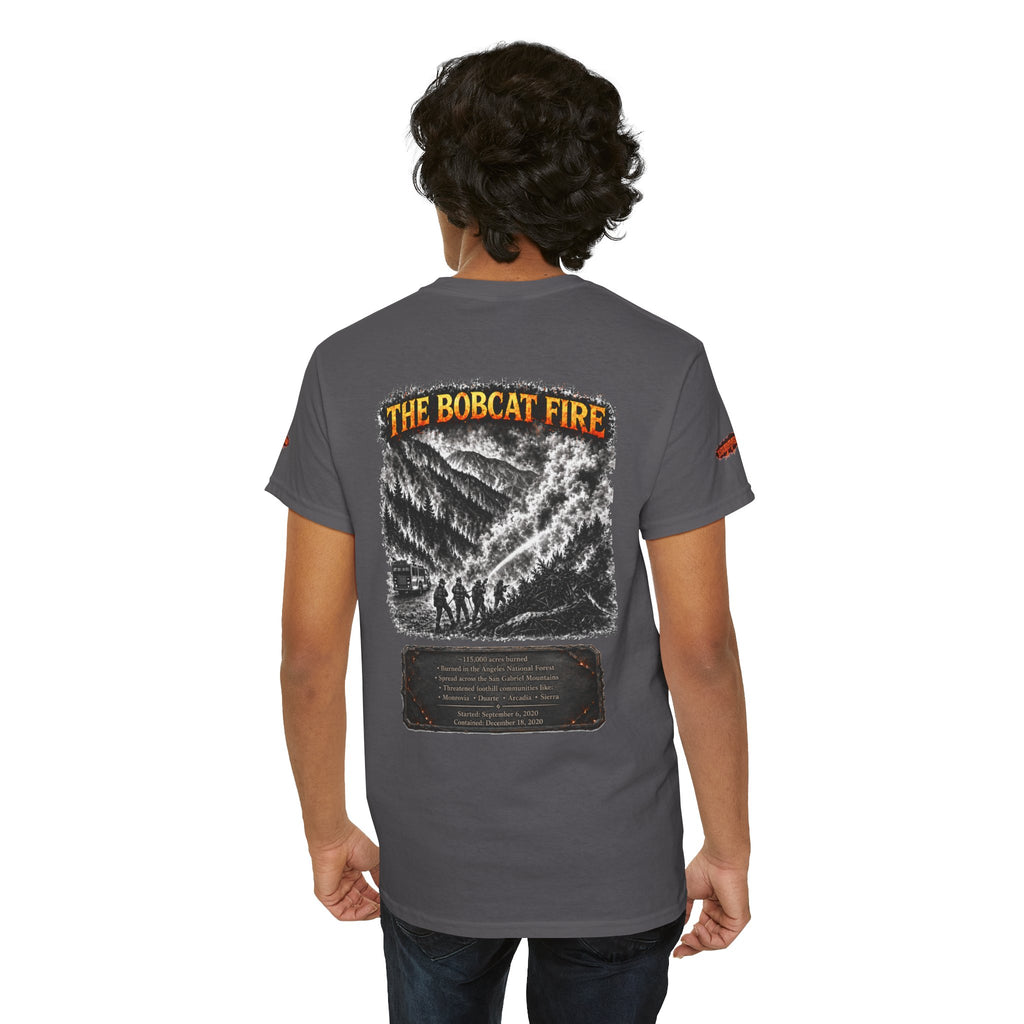 I Survived 2020 — WILDFIRES S2:E2: Director's Cut Special Edition "The Bobcat Fire" Memorial Unisex Heavy Cotton Tee