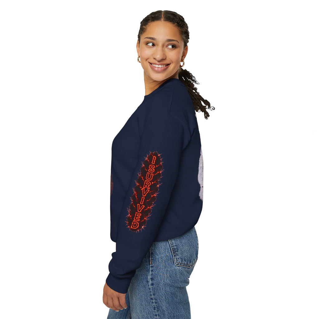 I Survived 2020 — Director's Cut S2:E3 "The California Wildfires" | Wildfire Edition Memorial Unisex Heavy Blend™ Crewneck Sweatshirt