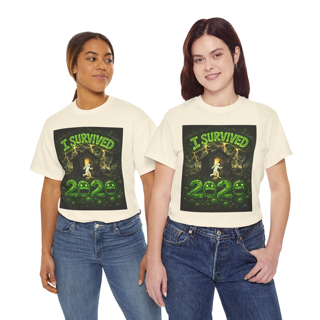 Sobreviví al 2020 — T1:E4 "Caos en Mascarillas: Un Momento de Locura" | Camiseta Unisex de Algodón Grueso Edición Pandemia (EDICIÓN ESPECIAL)
