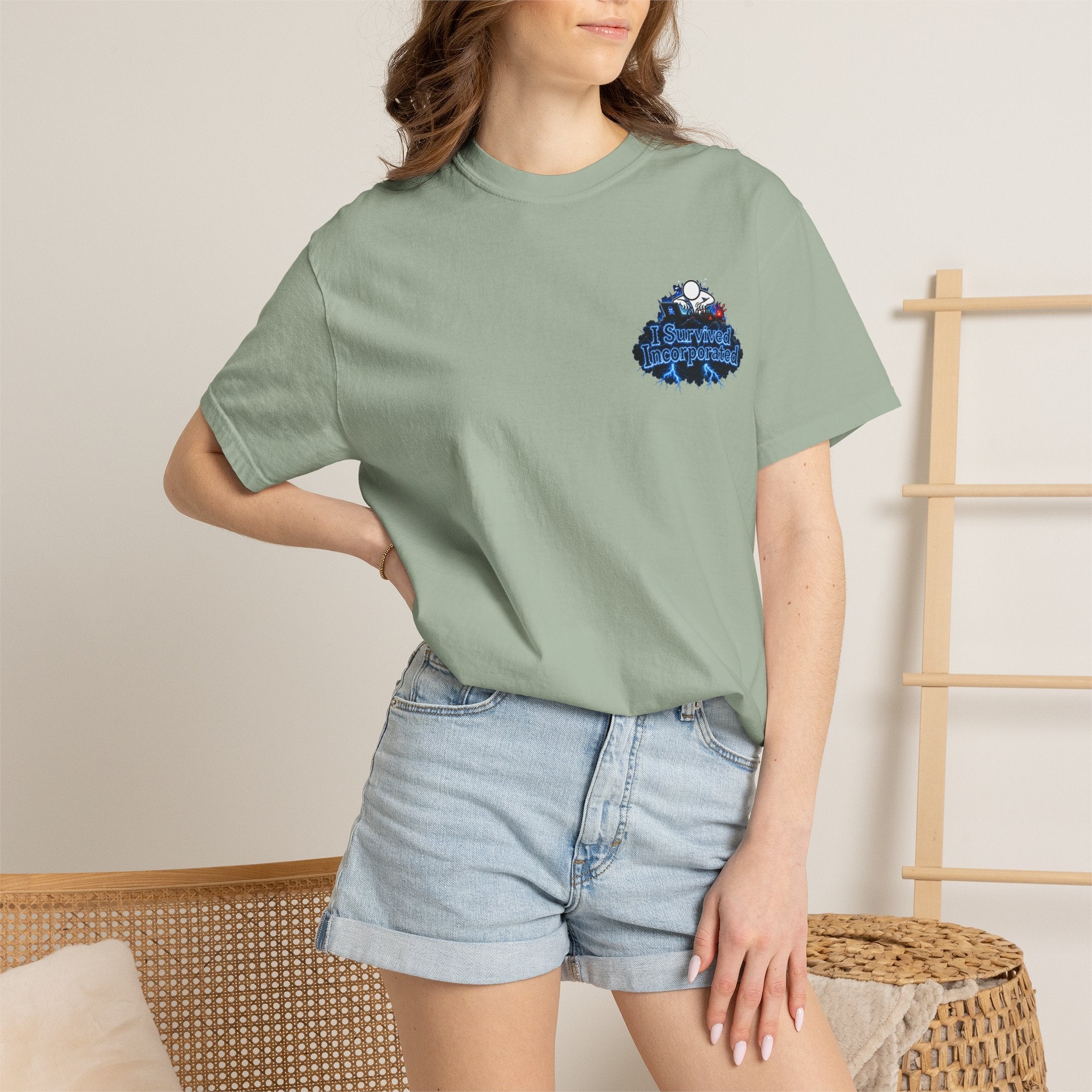 I Survived 2020 — "Please Stand By" Test Pattern Tee Lockdown Special Edition Summer Exclusive Unisex Garment-Dyed T-shirt