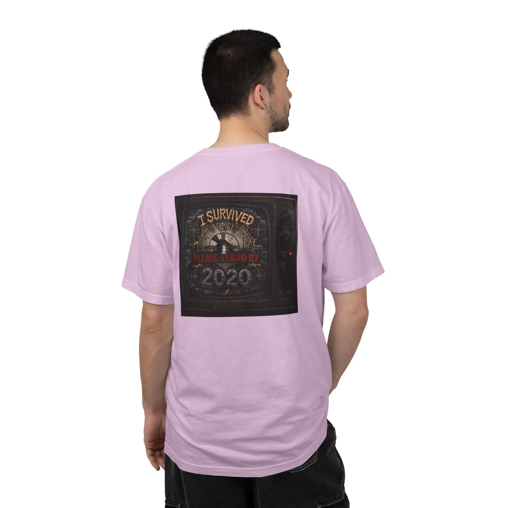 I Survived 2020 — "Please Stand By" Test Pattern Tee Summer Premier Unisex Garment-Dyed T-shirt