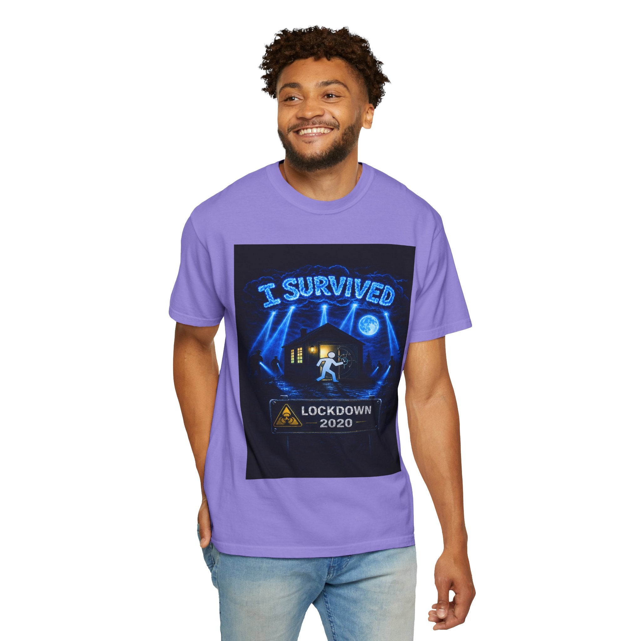 I Survived 2020 — LOCKDOWN S3:E1: "Quarantine" Unisex Garment-Dyed T-shirt