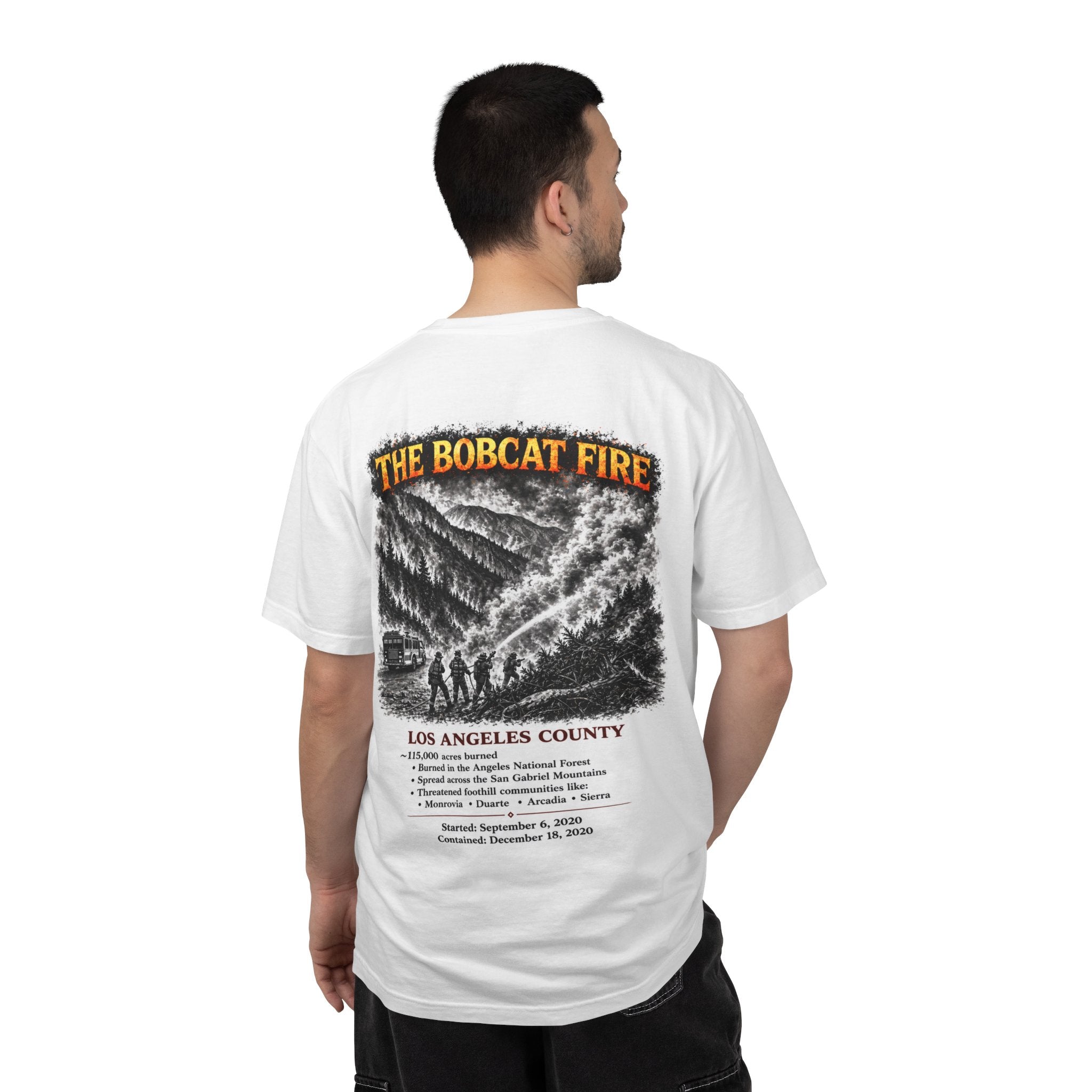 I Survived 2020 — S2:E2 "The Bobcat Fire" | Wildfire Edition Memorial Unisex Garment-Dyed T-shirt