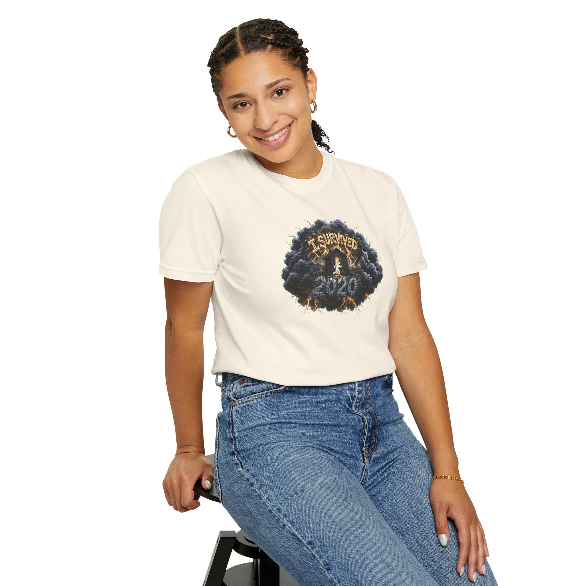 I Survived 2020 — Original PILOT Design: Director's Cut Unisex Garment-Dyed T-shirt