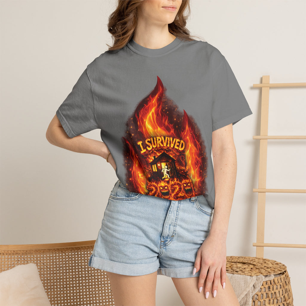 I Survived 2020 — Director's Cut S2:E4 "Western U.S. Wildfire Season" | Mid-Season Finale Pt. 1 | Wildfire Edition Memorial Unisex Garment-Dyed T-shirt