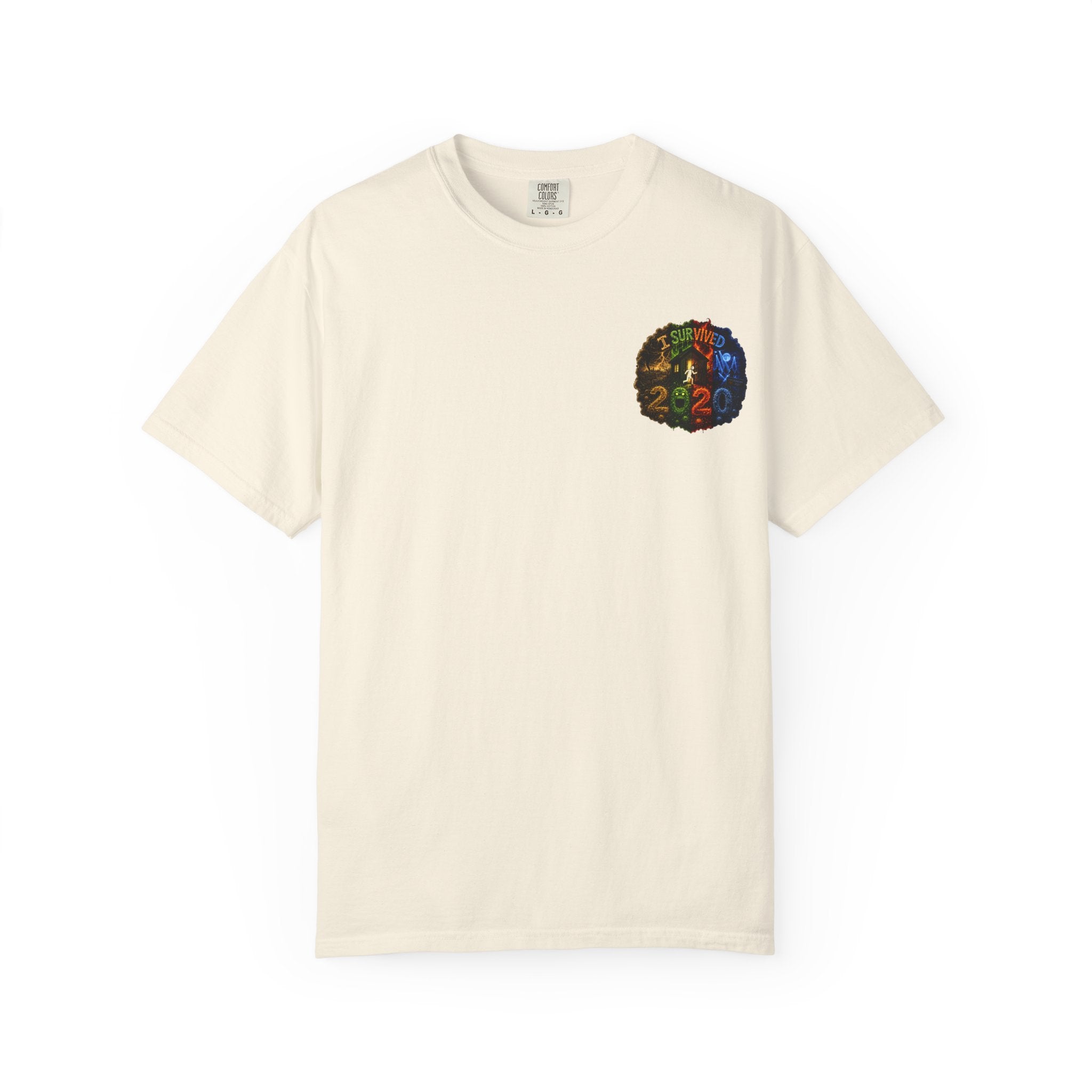 I Survived 2020 — "No Signal" Test Pattern Tee Alien Broadcast Finale Summer Premiere Unisex Garment-Dyed T-shirt